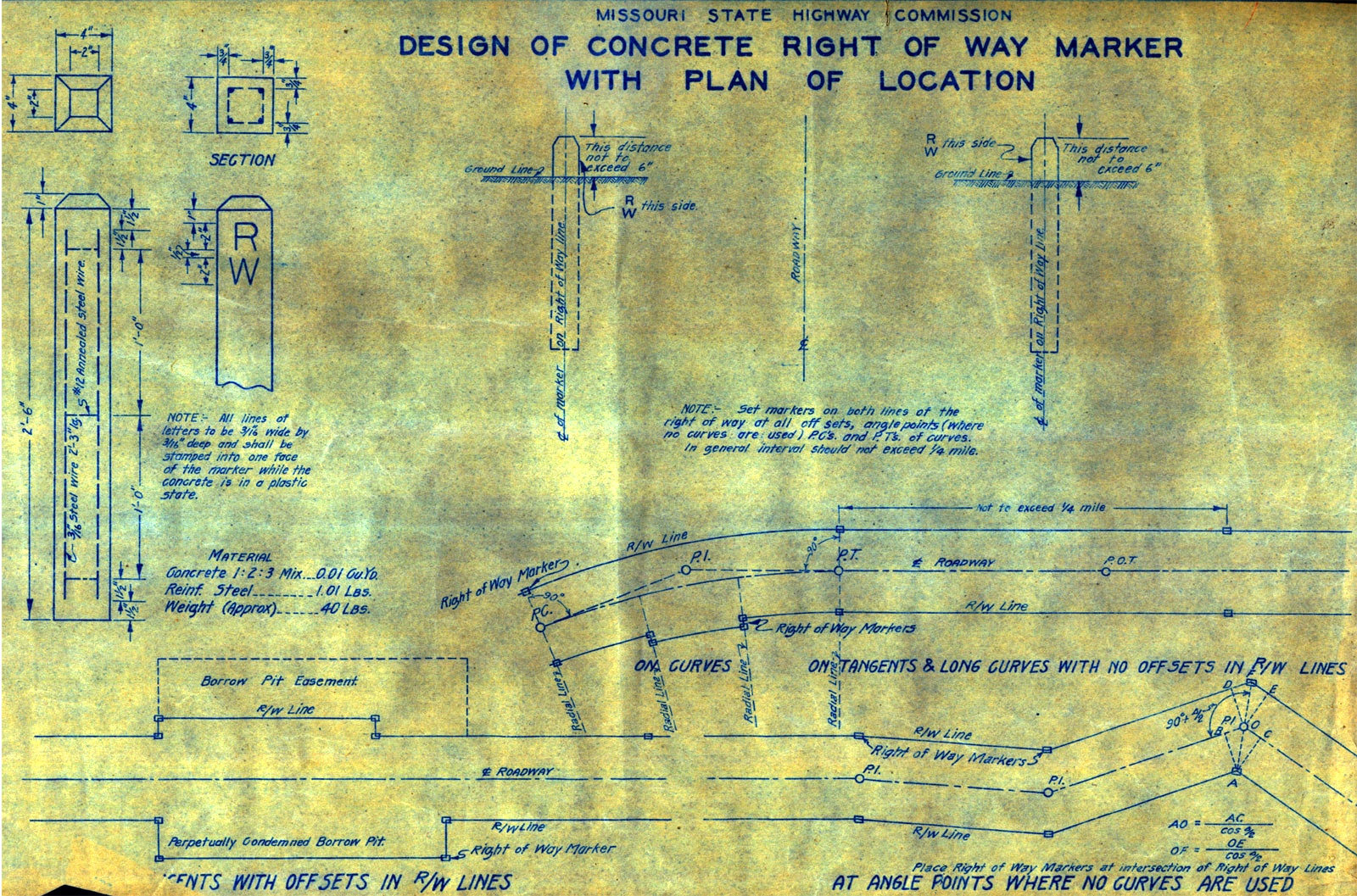 rt-66-rw-marker Plans of highway marker from 1920s.
